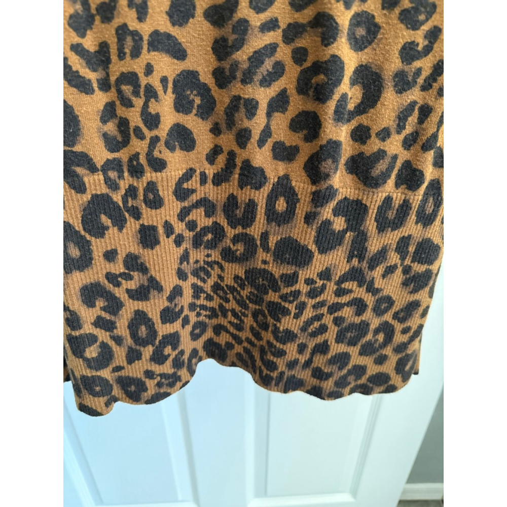 Sanctuary M Lenox Animal Print Open Front Duster Cardigan Sweater - Picture 3 of 8